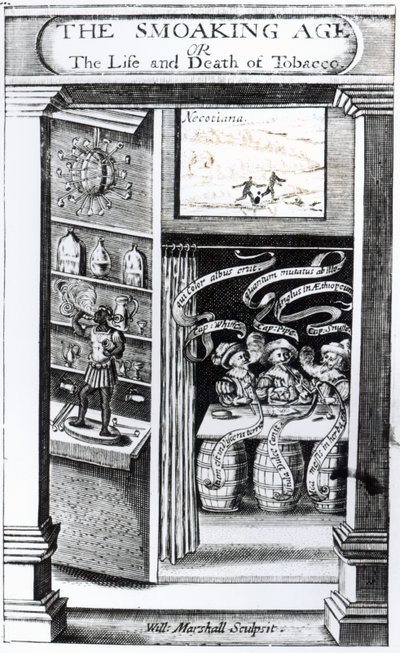 The Smoaking Age or, The Life and Death of Tobacco, engraved by William Marshall, 1617 by English School